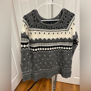 American Eagle Fair Isle Winter Sweater